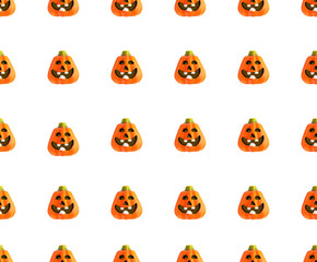 Pumpkin halloween pattern. Halloween pumpkin seamless pattern. Halloween concept.
