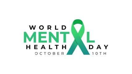 Motion graphic about mental health awareness. 4k footage