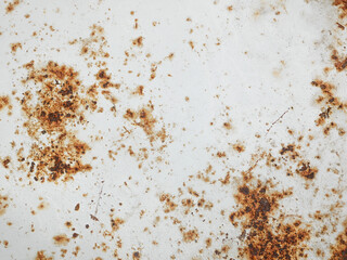White background covered with rust and cracks.