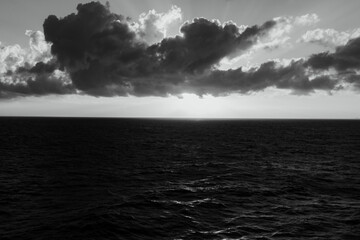 Black and White seascape