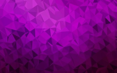 Obraz premium Dark Purple vector low poly cover.