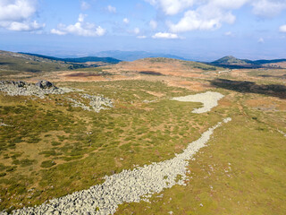Aerial view of Landscape of Vitosha Mountain, Bulgaria