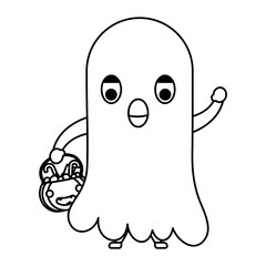 happy halloween cute kit disguise ghost character