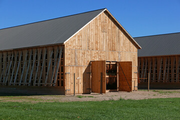 Tobacco barn in Connecticut, USA