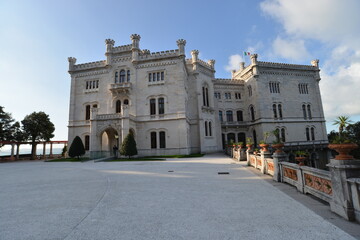 Fototapeta na wymiar Trieste Castello di Miramare