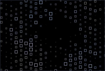 Dark Black vector pattern in square style.