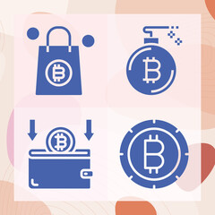 Simple set of peer related filled icons