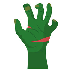 Isolated claw decorative halloween october icon- Vector