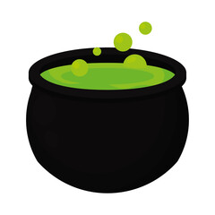 Isolated poison decorative halloween october icon- Vector