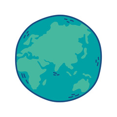 world planet earth isolated icon