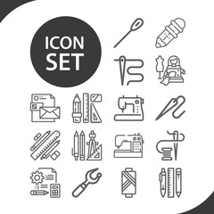 Simple set of philosophical theory related lineal icons.