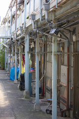 昔ながらの二階建ての文化住宅