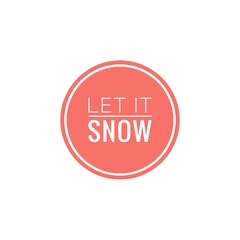 Winter word quote illustration