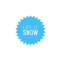 Winter word quote illustration