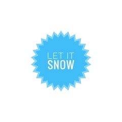 Winter word quote illustration