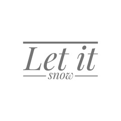 Winter word quote illustration