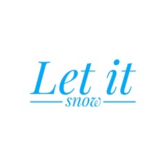 Winter word quote illustration