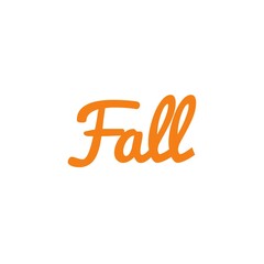 Autumn fall word quote illustration