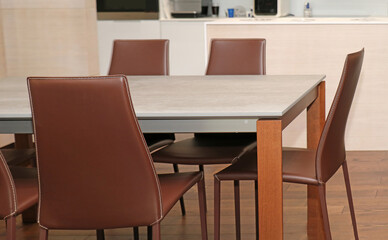 Modern dining room table