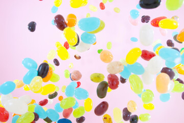 飛び上がるゼリービーンズ