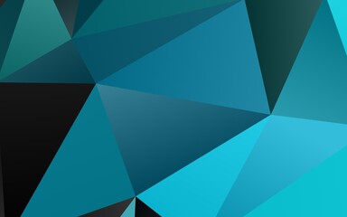Light BLUE vector polygonal background.