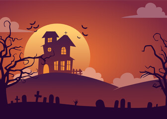 halloween night with house