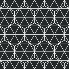 Hexagon art deco pattern background.
