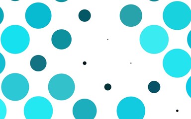 Light BLUE vector cover with spots.