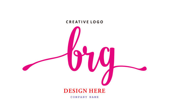 pharmacy logo composition of the letter BRG is simple, easy to understand and authoritative