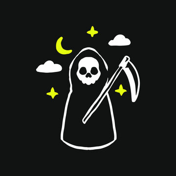 recommend clip art: Cute grim reaper