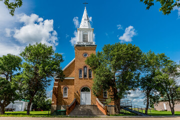 Naklejka premium St. Joseph’s Parish in Claybank, Saskatchewan, Canada