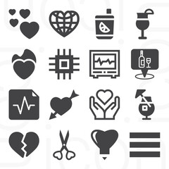 16 pack of core  filled web icons set