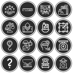 16 pack of truth  lineal web icons set