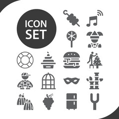 Simple set of branch related filled icons.