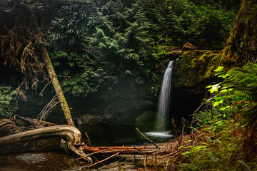 Stocking Creek Waterfall, ladysmith, chemainus, Vancouver Island, British Colombia, Canada
