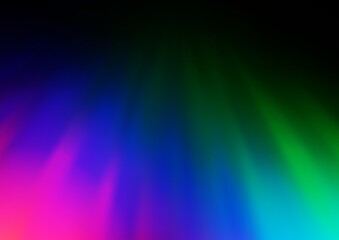 Dark Multicolor, Rainbow vector modern elegant background.