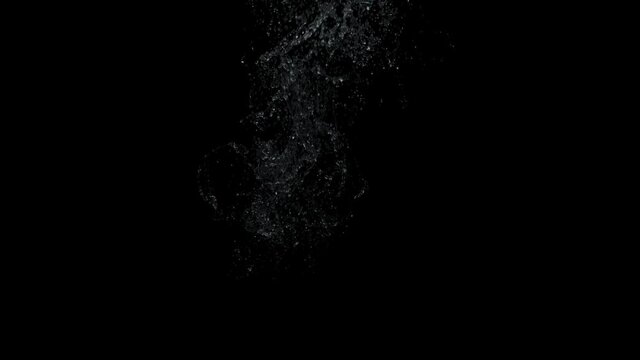 Water Splash with Bubbles (Submerged under water bubbles)