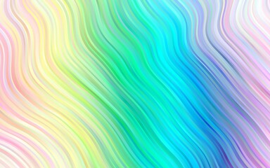 Light Multicolor, Rainbow vector background with abstract lines.
