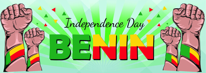 Benin Independence Day Background Vector. EPS10
