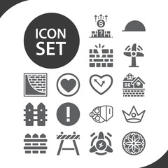 Simple set of surround related filled icons.