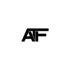 atf letter original monogram logo design