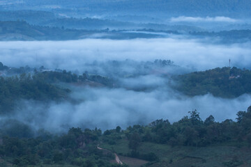 fog in the mountains