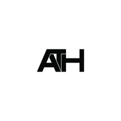 ath letter original monogram logo design