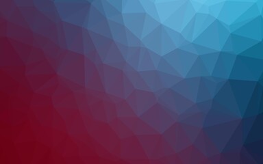 Dark Blue, Red vector blurry triangle template.