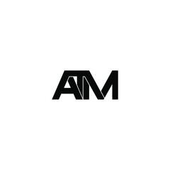 atm letter original monogram logo design