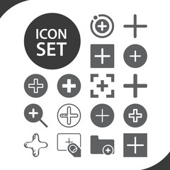 Simple set of acts related filled icons.