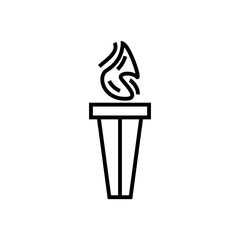 torch icon for your web design