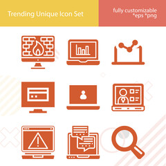 Simple set of 130 related filled icons.