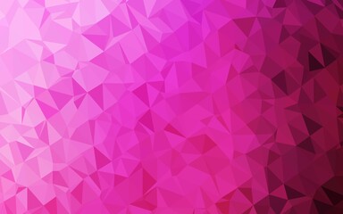 Light Pink vector blurry triangle texture.