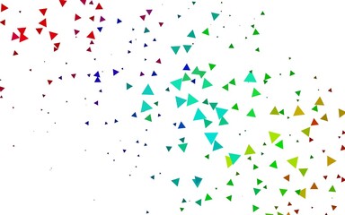 Light Multicolor, Rainbow vector pattern in polygonal style.